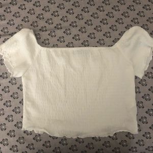 White crop top